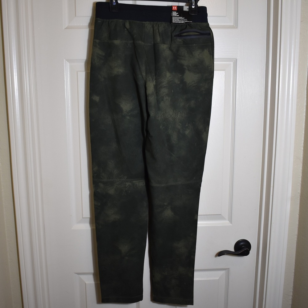Under Armour Men's Elite Tapered Print Pants Men's Medium Green Camo 1378951-390 - Picture 3 of 8